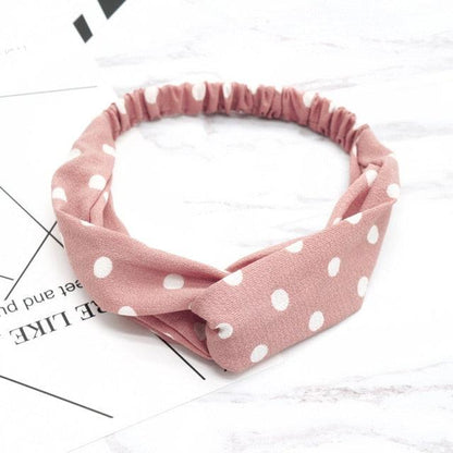 Fashion Wave Point Knot Headband Women Turban Elastic Hairband Head Wrap Hair Accessories for Girls Lady Headwear Hair Band Gorgeous Hair Accessories For Women