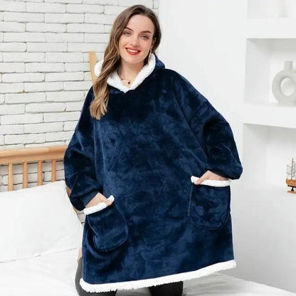 Fashion Winter Oversized Hoodies Sweatshirt Women Men Pullover Giant TV Blanket Hoodie Super Long Blanket With Sleeves  Super Long Flannel Blanket with Sleeves Winter Hoodie for Women Men Giant Fleece Pullover Oversized Hoodie