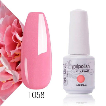 Fashion Womens Gel Nail Polish Multi Colors New UV LED Glossy Matte Luxury Design For Women