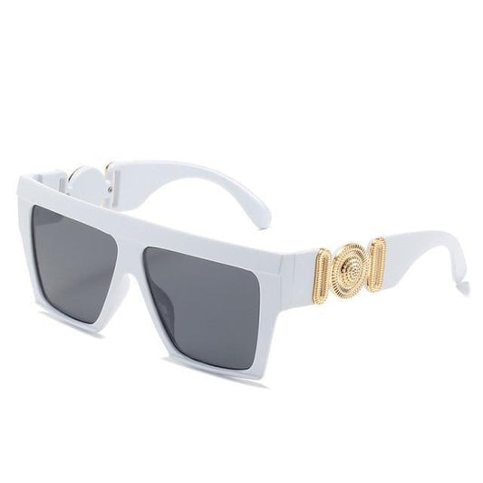Fashionable & Oversized Square Shape Sunglasses For Women New Vintage Style & Big Frame Sun Glasses New Classic Shades Women Men Flat Top Fashion Shades