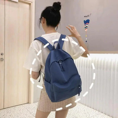 Fashionable Backpack And School Bag For Teenager Girls Stylish Anti Theft Laptop Shoulder Bags Solid Color Travel Backpack