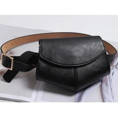 Fashionable Design Mini Adjustable Belt Waist Fanny Bag Ladies Cute Bag Women's Style Leather Pouch