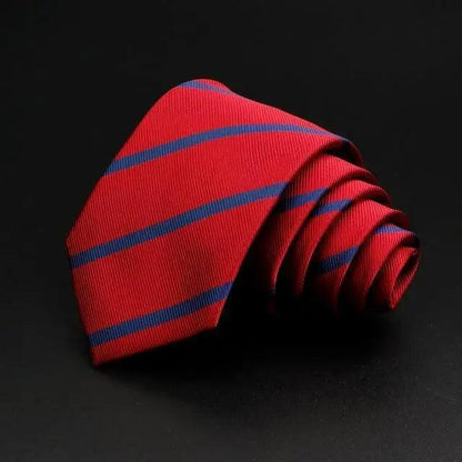 Fashionable Men Office Elegant Necktie Daily Wear Wedding Necktie Party Men Striped Formal Design Neckties Classic Plaid Necktie Stripe Ties Pattern Business Formal Tie