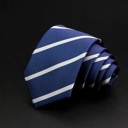 Fashionable Men Office Elegant Necktie Daily Wear Wedding Necktie Party Men Striped Formal Design Neckties Classic Plaid Necktie Stripe Ties Pattern Business Formal Tie