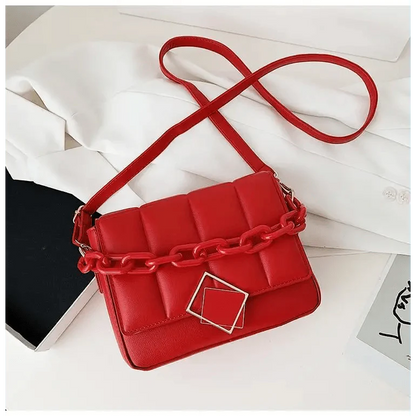 Fashionable Women's Bag Autumn Winter Female Literary Single-Shoulder Bag Chain Design Cross-Body Bag Trendy Women's Bag