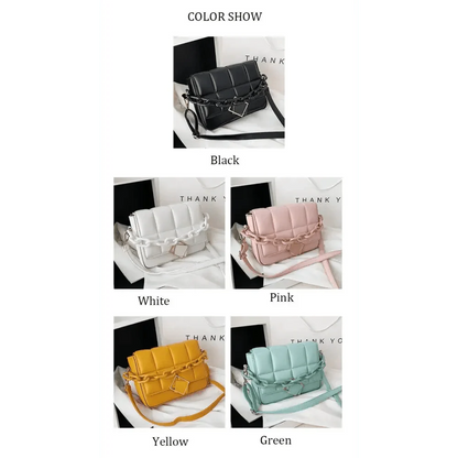 Fashionable Women's Bag Autumn Winter Female Literary Single-Shoulder Bag Chain Design Cross-Body Bag Trendy Women's Bag