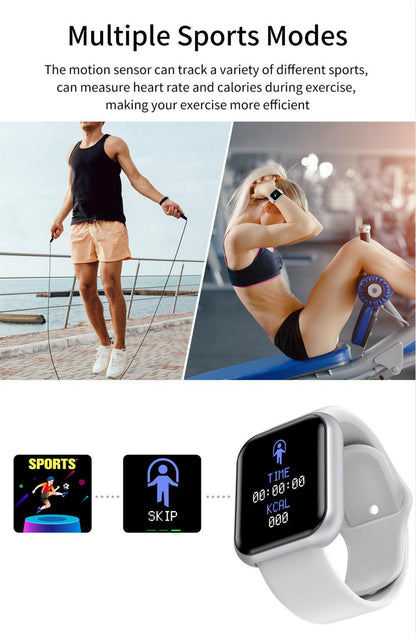 Fitness Wristwatch Color Screen Smart Sport Bracelet Activity Running Activity Fitness Tracker Smartwatch Heart Rate Monitor Waterproof Fitness Tracker Heart Rate For Children Men Women