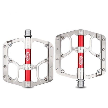 Flat Bike Pedals Road 3 Sealed Bearings Bicycle Pedals Mountain Bike Pedals Wide Platform Accessories Mountain Bike Pedals Pedals Bicycle Flat Pedals Aluminum Sealed Bearing Lightweight Platform For Road Mountain