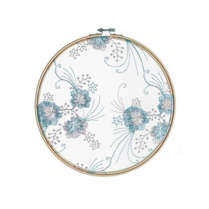 Flat Round Net Embroider Display Stand Net Yarn Wedding Ornaments Wall Hanging Decors Hot Decor for Living Room or Bedroom Unique Wall Art
