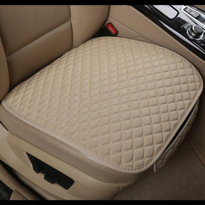 Flax Car Seat Cover Front Rear Linen Fabric Cushion Breathable Protector Mat Pad Universal Auto Interior Styling Truck  Car Seat Cushion Breathable Comfort Universal for Most Vehicles Automotive Interior Seat Protector Without Binding Pad Linen Mat Car In