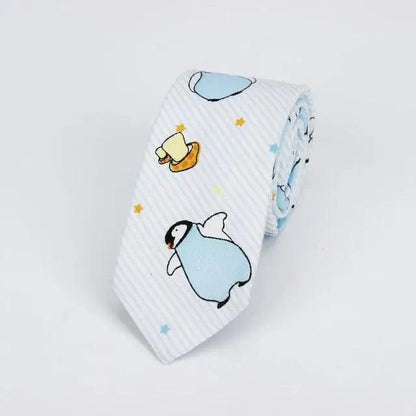 Flower Theme Cotton Slim Men Necktie Casual Business Design Skinny Necktie Floral Print Party Necktie For Men