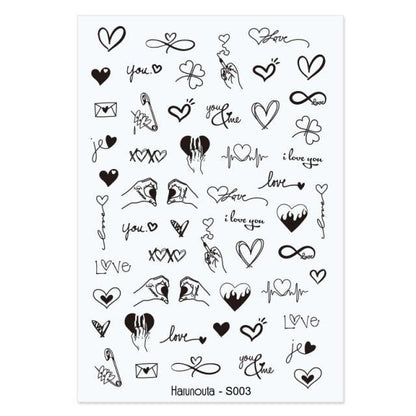 Flowers Leaves Line 3D Nail Stickers Autumn Winter Fall Leaf Design Transfer Sliders Abstract Waves Nail Art Decals Manicures  Decal Self-Adhesive 3D Wave Design Decoration for Women Girls Tape Nail Art Stickers Decal Decoration