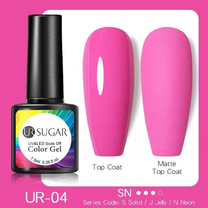 Fluorescent Gel Nail Polish Yellow Green High Quality Colors UV Strong Matte Effect Luxury Design For Girls and Women