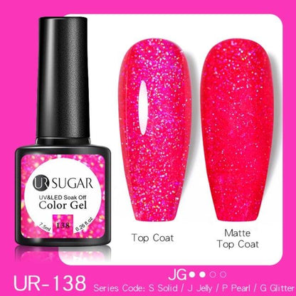 Fluorescent Gel Nail Polish Yellow Green High Quality Colors UV Strong Matte Effect Luxury Design For Girls and Women