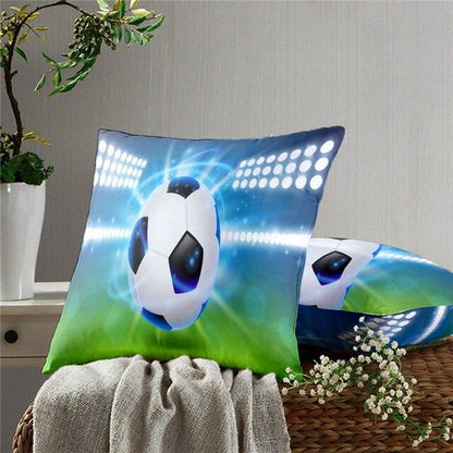 Football Pillow Case Decoration Sofa Cushion Pillow Case Throw Pillow Cover Cool Soccer Ball Art Amazing Football Fire Home Artwork Decor Pillow Case Decoration Car Pillow Case
