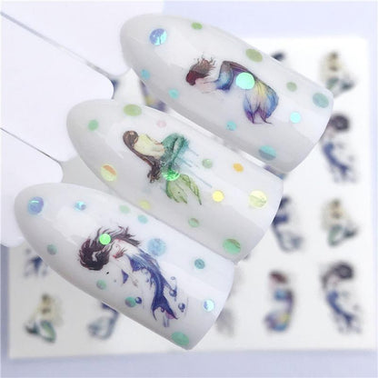 Fox Wolf Animal 3D Embossed Nail Sticker Flower Adhesive Manicure Slider Nail Art Tips Decorations Decals Manicure Design Golden Firework Star Accessories Heart Nail Art Stickers Glitter Decals Love Nail Sequins Laser Heart Nail