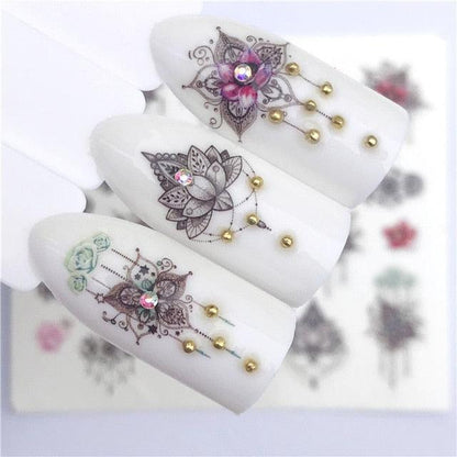 Fox Wolf Animal 3D Embossed Nail Sticker Flower Adhesive Manicure Slider Nail Art Tips Decorations Decals Manicure Design Golden Firework Star Accessories Heart Nail Art Stickers Glitter Decals Love Nail Sequins Laser Heart Nail
