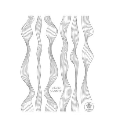 French Rose Gold Striping Tape Nail Design Stripe Lines Geometry 3D Sticker for Nails Gel Polish Sticker Decals for Manicuring Decorations Manicure Stickers Decals Silver Strip Line Nail Decal Self-Adhesive 3D Wave Decal Decoration Metallic Curve Design