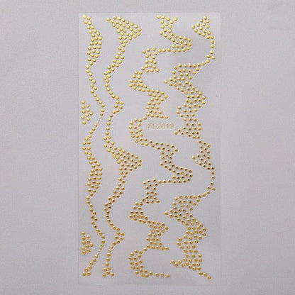 French Rose Gold Striping Tape Nail Design Stripe Lines Geometry 3D Sticker for Nails Gel Polish Sticker Decals for Manicuring Decorations Manicure Stickers Decals Silver Strip Line Nail Decal Self-Adhesive 3D Wave Decal Decoration Metallic Curve Design