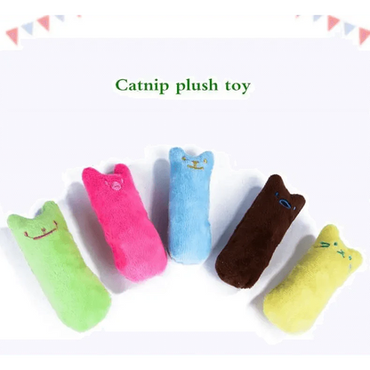 Funny Colorful Teeth Grinding Catnip Toys Cute Kitten Chewing Toy Stuffed Toys For Pets Soft Cat Toys