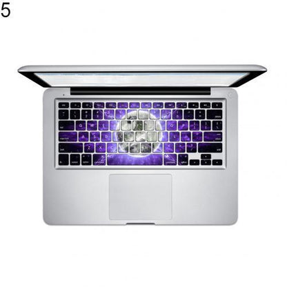 Galaxy Color Planet Keyboard Sticker Cover Perfect Fit Silicone Skin Keyboard Covers For Laptops Gaming Laptop Keyboard Skin Protector For Gaming Lovers