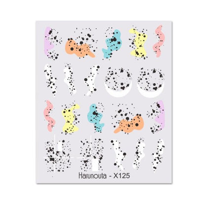 Geometry Line Stripe Nail Sticker Floral Butterfly Design Water Decals Slider Wraps Decoration Nail Art Accessories Water Transfer Nail Decals Sticker For Pretty Girl Self-Adhesive Nail Decals Designer Nail Stickers for Acrylic Decal Decoration