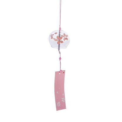 Glass Wind Chimes Japanese-Style Wind Chime Simple And Beautiful Label Pendnat Wind Bells Japanese Glass Wind Chime Handmade Pendants For Birthday Gift and Home Decors