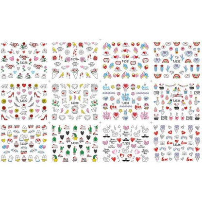 Gold Moon Star 3D Nail Stickers Ultra-thin Adhesive Decals Nail Art Decorations Stamping Manicure Nails Stickers Tool 3d Nail Decal Stickers Manicure Nail Art Decoration Accessories Holographic Old English Character Nail Self-Adhesive Sticker