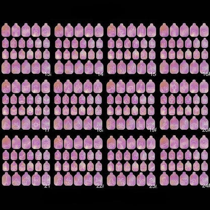 Gold Moon Star 3D Nail Stickers Ultra-thin Adhesive Decals Nail Art Decorations Stamping Manicure Nails Stickers Tool 3d Nail Decal Stickers Manicure Nail Art Decoration Accessories Holographic Old English Character Nail Self-Adhesive Sticker
