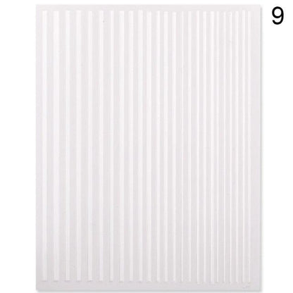 Gold Silver 3D Nail Sticker Curve Stripe Lines Nails Stickers Gradient Adhesive Striping Tape Nail Art Stickers Decal Decoration Metallic Curve Strip Line Nail Decal Self-Adhesive 3D Wave Design Decoration for Women Girls