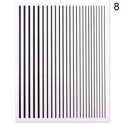 Gold Silver 3D Nail Sticker Curve Stripe Lines Nails Stickers Gradient Adhesive Striping Tape Nail Art Stickers Decal Decoration Metallic Curve Strip Line Nail Decal Self-Adhesive 3D Wave Design Decoration for Women Girls