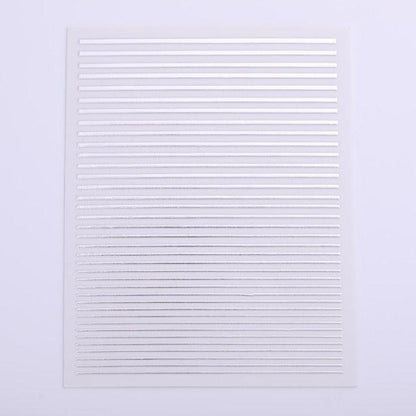 Gold Silver 3D Nail Sticker Curve Stripe Lines Nails Stickers Gradient Adhesive Striping Tape Nail Art Stickers Decal Decoration Metallic Curve Strip Line Nail Decal Self-Adhesive 3D Wave Design Decoration for Women Girls