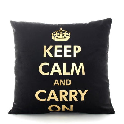 Golden Love Leaves Bronzing Cushion Decorative Pillow Black And Gold Pillow Cover Home Pillowcases Velvet Home Decor Sofa Pillows Cover 45x45CM