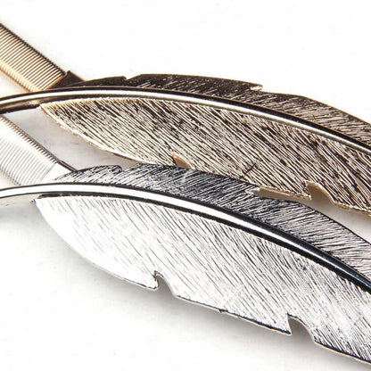 Golden Silver Curtain Clip Curtains Holders Feather Shape Tieback Buckle Clips Curtain Accessories Home Decor Modern Simple Style Curtain Tie Backs Decorative with Spring Curtain Strap Metal Plating Decorative Accessories 30cm
