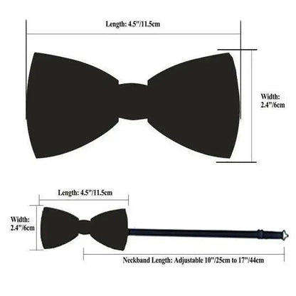 Green Color Silk Butterfly Pre-Tied Bow Tie Pocket Square Cufflinks Suit Set For Men Silk Adjustable Self Bowtie Formal Bowtie Set