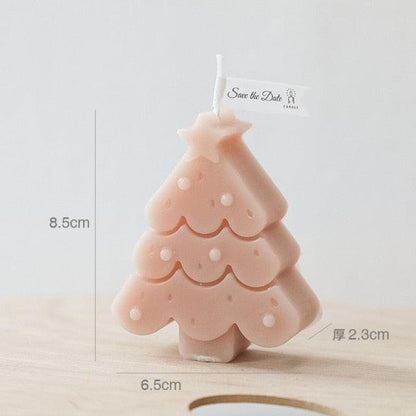 Handmade Creative Christmas Tree Scented Candles Christmas Tree Candles Christmas Gifts For Women Mom Girlfriend Christmas Scented Candles Home Decor Christmas Novelty Scented Candles Seasonal Celebration Candle Decoration Candle Gift