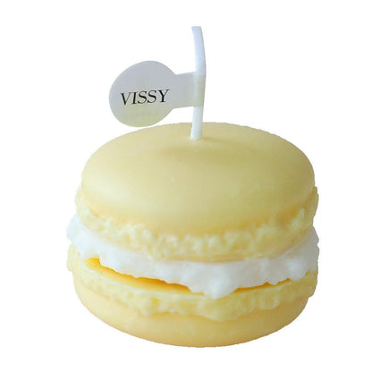 Handmade Lovely Macaron Candle Macaron Candles Scented Candle Cute Handmade Aromatherapy Candles Gifts For Women Home Decor Candle Scented Candles Aromatherapy Wedding Home Decoration Scented Candles INS Shooting Props