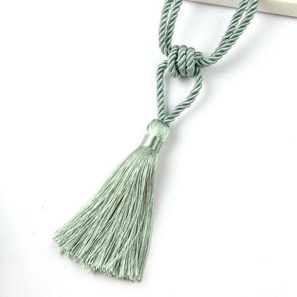 Handmade Tassel Curtain Tieback Room Accessories Gold Curtain Buckle Rope Home Decoration Holdback Window Fringe Curtain Tiebacks Hand-Woven Holdbacks Home Decorative Tassels Tiebacks