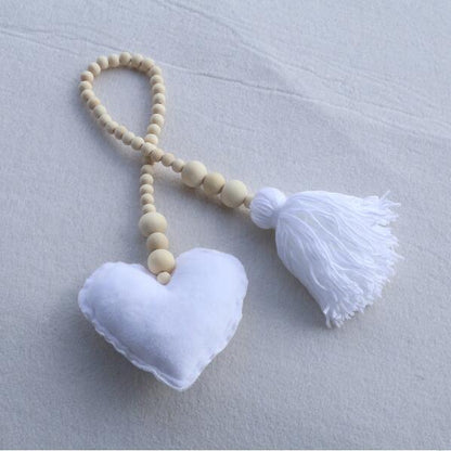 Hanging Nordic Wooden Beads Ornament Double Star Moon Kids Room Decoration Baby Crib Tent Hanging Pendant Wall Decor Photography Props Baby Mobile For Crib Moon and Stars Baby Nursery Ceiling Crib Mobile Kids Room Hanging Decor