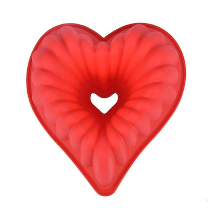 Heart Love Jelly Silicone Cake Mould Mold Baking 3D Decorating Tools Heart Love Cake Mold Trays Silicone Baking Pan  Mold Baking Cake Pan For Bread Muffin Cake Baking Tools For Kitchen