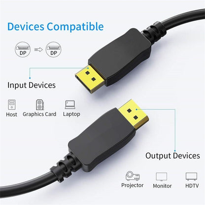 High Bandwidth 8K Display port cable to display port 4K@60Hz For  PC Laptop Monitor Projector