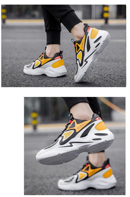 High Quality Fashion Men's Sneakers Air Mesh Casual Sneakers Comfortable Mixed Colors Sneakers Luxury Non Slip Tennis Sport Athletic Walking Fashion Sneakers