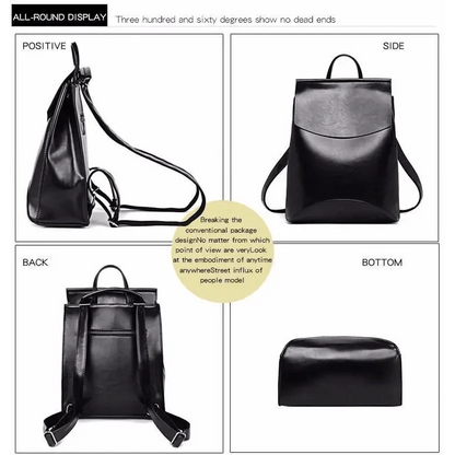 High Quality Leather Backpacks For Fashionable Women And Teenage Girls Large Capacity Shoulder Bagpack