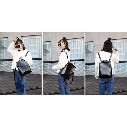 High Quality Leather Backpacks For Fashionable Women And Teenage Girls Large Capacity Shoulder Bagpack