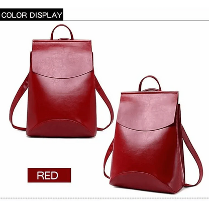 High Quality Leather Backpacks For Fashionable Women And Teenage Girls Large Capacity Shoulder Bagpack