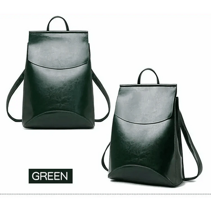 High Quality Leather Backpacks For Fashionable Women And Teenage Girls Large Capacity Shoulder Bagpack