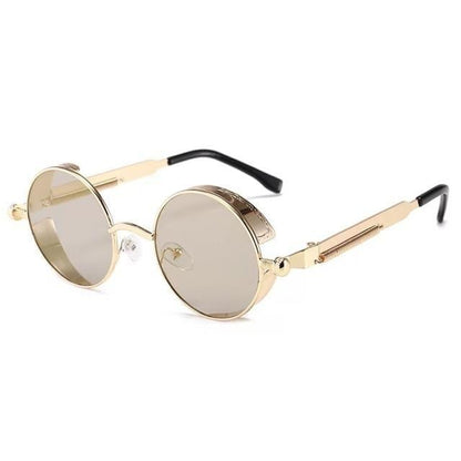 High Quality Metal Circle Frame Luxury & Designer High Quality Sunglasses For Men and Women New Retro Style Round Shape Metal Frame Sunglasses UV400