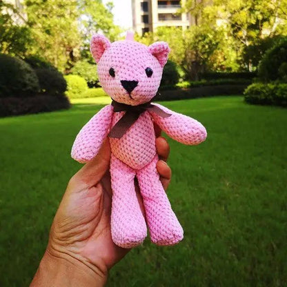 High Quality Soft 18-20CM Teddy Bear Stuffed Plush Toys Cute Dress Rabbit Pendant Dolls Gifts Birthday Wedding Party Decor