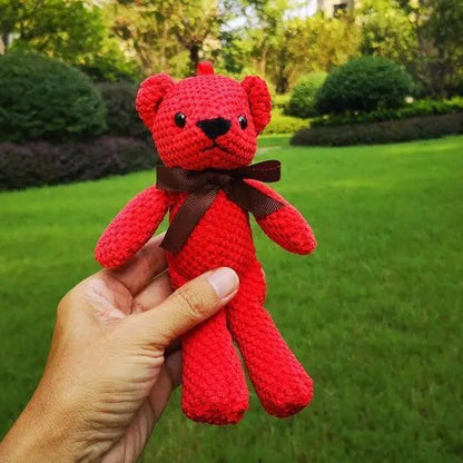 High Quality Soft 18-20CM Teddy Bear Stuffed Plush Toys Cute Dress Rabbit Pendant Dolls Gifts Birthday Wedding Party Decor