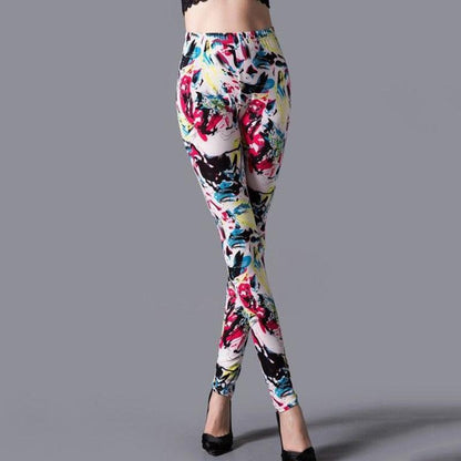 High Waist Leggings Pants Fitness Women Fashion  Printing Leggings Women Fitness Yoga Pants High Waist Push Up Sportswear Elastic Trousers Gym Running Workout Pants Push Up Running Elastic Stripe Dot Bottom Leggings